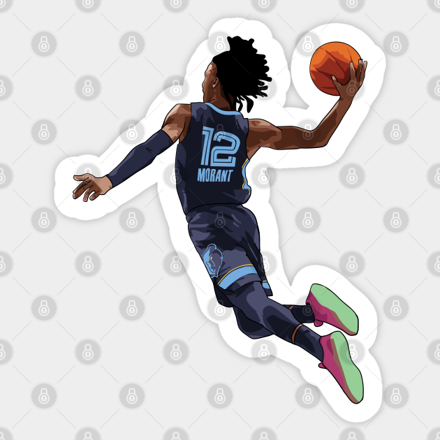 Ja Morant Vector Dunk Ja Morant Sticker TeePublic